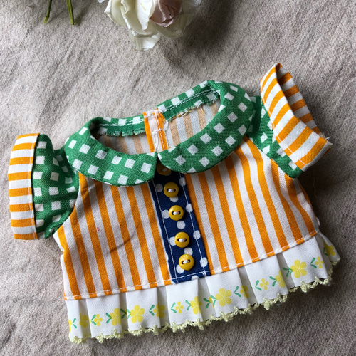 モンチッチ (S 20cm ) サイズ 服 ミカンみたいなブラウス ぬいぐるみ