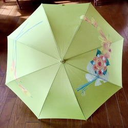 送料無料【晴雨兼用傘】手描き薔薇の花束を。。 3枚目の画像