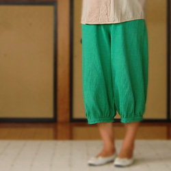 [ trouser LOU ] Green Cotton (L) 1枚目の画像