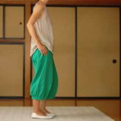 [ trouser LOU ] Green Cotton (L) 2枚目の画像