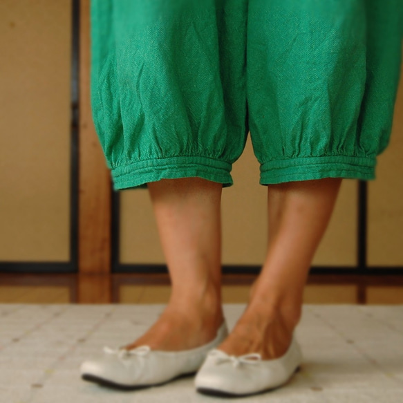 [ trouser LOU ] Green Cotton (L) 4枚目の画像