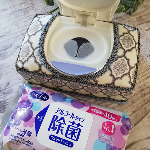 ウェットティッシュケースデコ シルコット ティッシュケース FufuRara 