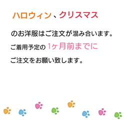 着せやすい犬服・オーダーメイドで！クリスマスチェックと柊のワンピース 8枚目の画像