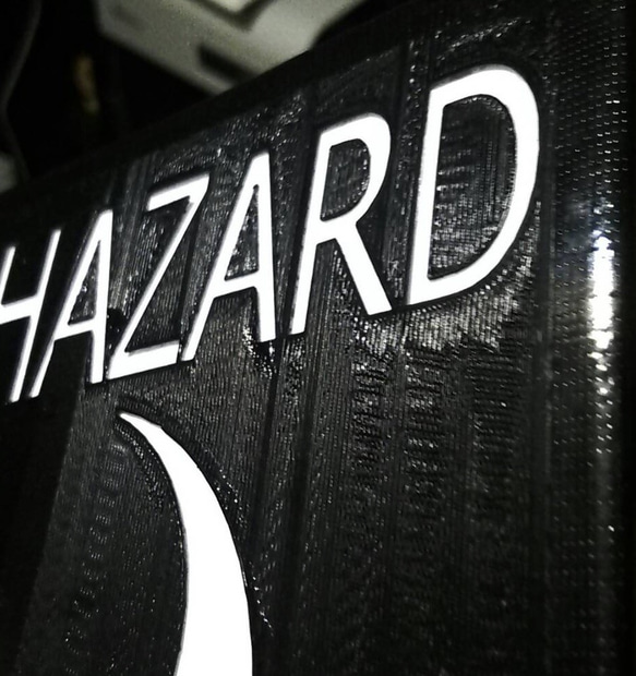 光る　電光　ハザードマーク　バイオハザード　(biohazard) 2枚目の画像