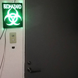 光る　電光　ハザードマーク　バイオハザード　(biohazard) 3枚目の画像