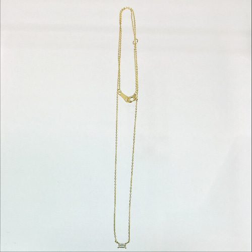 K18バケットカットダイヤモンドネックレス ネックレス・ペンダント