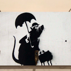 CBS0120-バンクシー Banksy キャンバスアート オリンピックリング