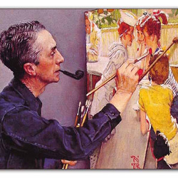 036-Norman Rockwell ノーマン・ロックウェル メタルプレート ブリキ板