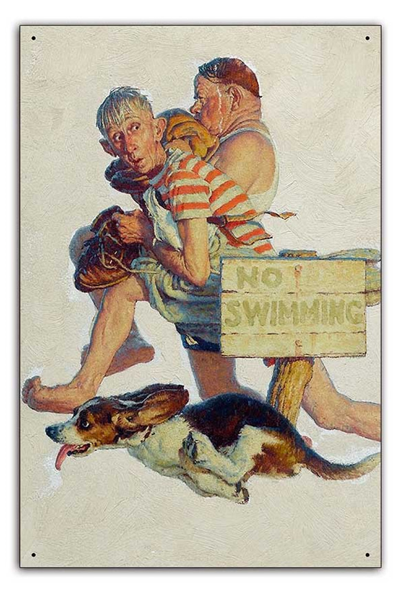 ノーマンロックウェル Norman Rockwell 「NO SWIMMING」 【公式通販】