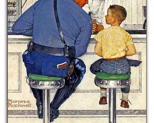 ノーマン・ロックウェル 限定版プレート K1529 029-Norman Rockwell ノーマン・ロックウェル メタルプレート