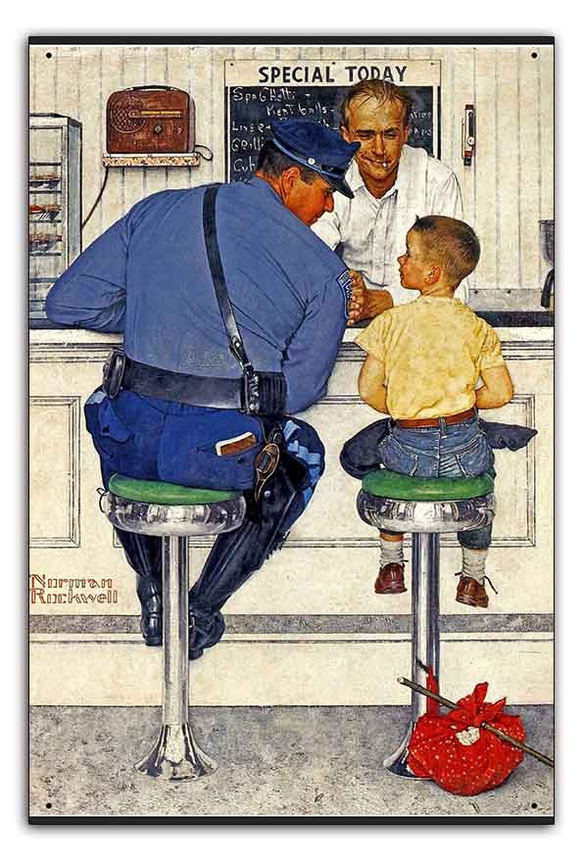 029-Norman Rockwell ノーマン・ロックウェル メタルプレート ブリキ板