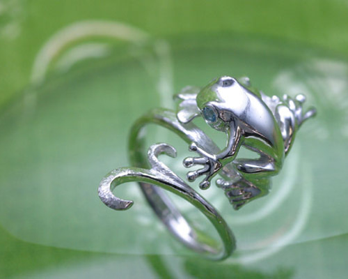 空色の瞳になったカエルのリング 指輪・リング 伽楽 潤一 通販 222299