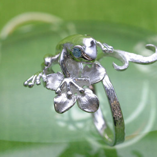 空色の瞳になったカエルのリング 指輪・リング 伽楽 潤一 通販 222299