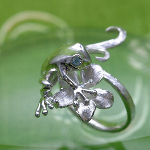 空色の瞳になったカエルのリング 指輪・リング 伽楽 潤一 通販 222299