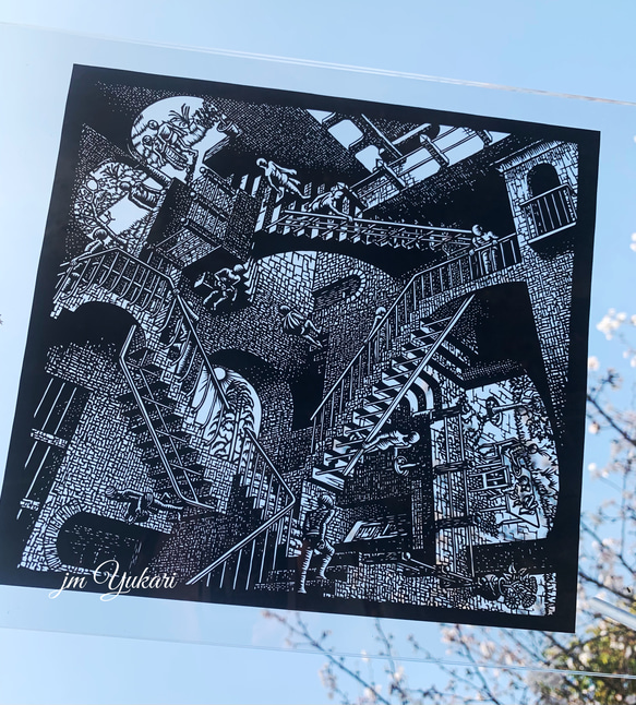 エッシャーの騙し絵 切り絵 jmyukari 通販 12755908｜Creema