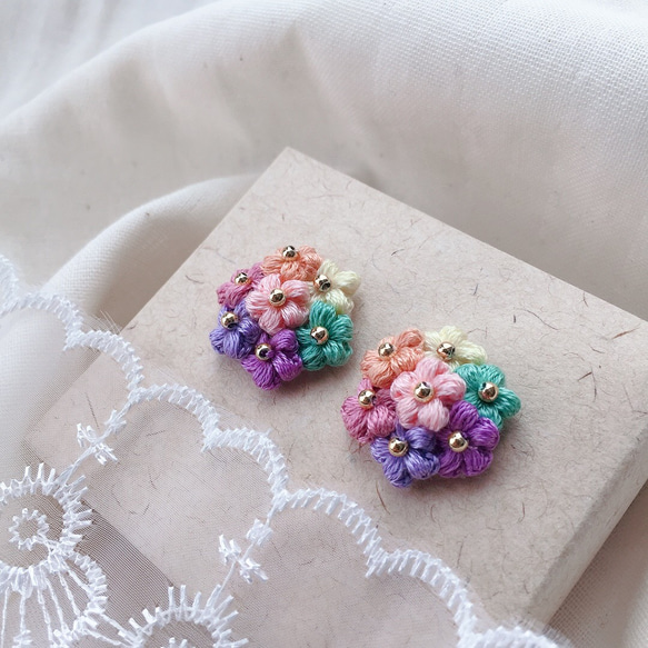 PONTAdeSU3様　5点おまとめ　本物のお花のピアス　イヤリング f5d124359c02658da49b73d6734eed