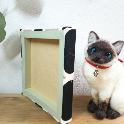 羊毛フェルト】シャム猫 お座りver.【猫】 羊毛フェルト Nな
