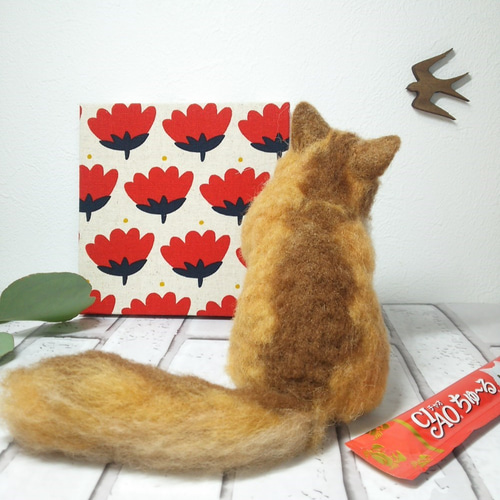 羊毛フェルト】ソマリ お座りver.【猫】 羊毛フェルト Nな 工房 通販 