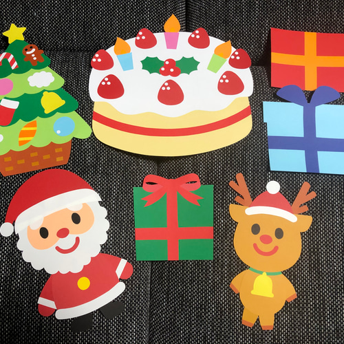 壁面飾り 大きめ クリスマス 型紙 もーもー 通販 11633995