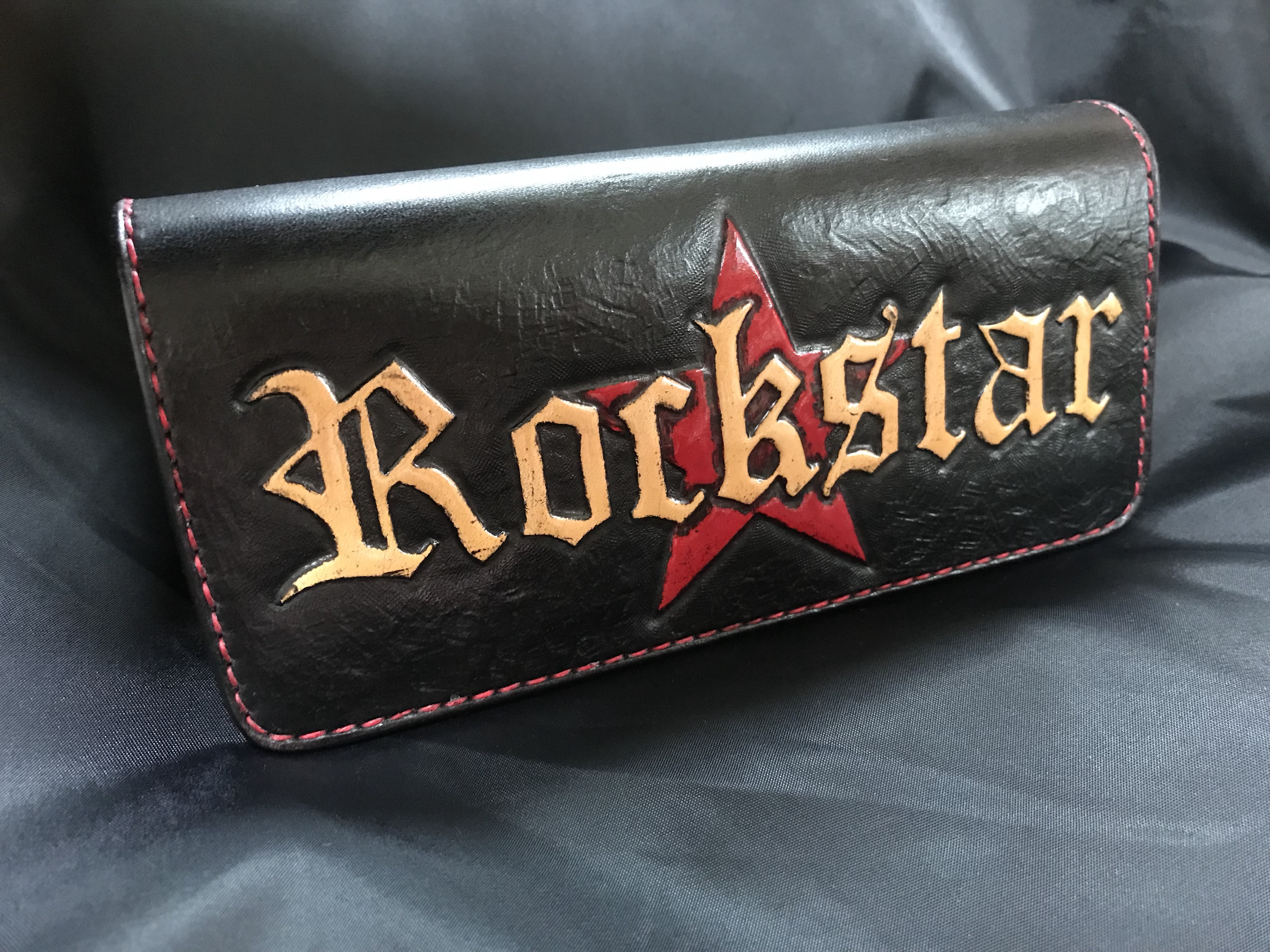 ROCK★STAR カービング長財布/ウォレット★ロックスター