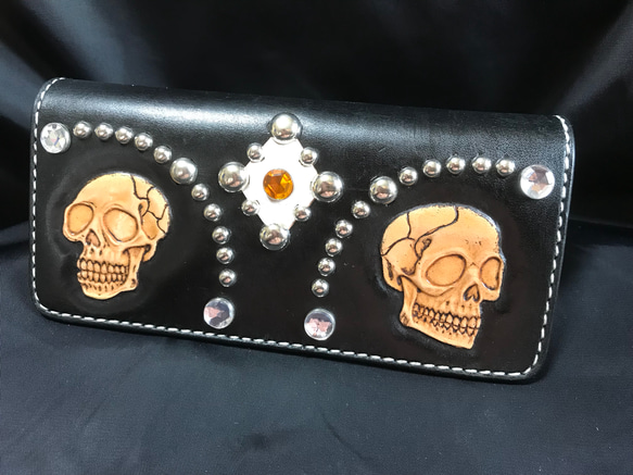 Alexander McQueen アレキサンダーマックイーン 長財布 スカル