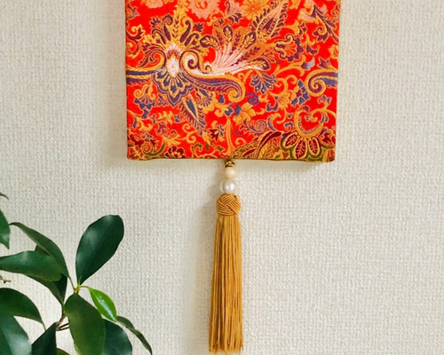 レース着物の華やき帯パネル生地　ハンドメイド 1_e961bdcd099179cb2bfd72528398