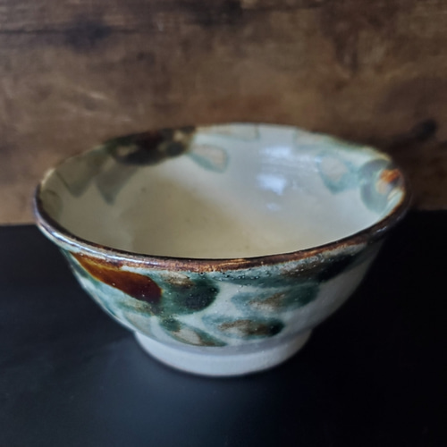 やちむん 4.5寸マカイ【緑】