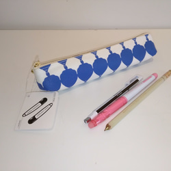手刷りプリント気球ペンケース筆箱 1枚目の画像