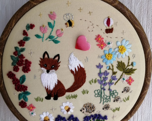 刺繍 壁飾り 0_928784f5fea2b7045a9f4f8ce94f