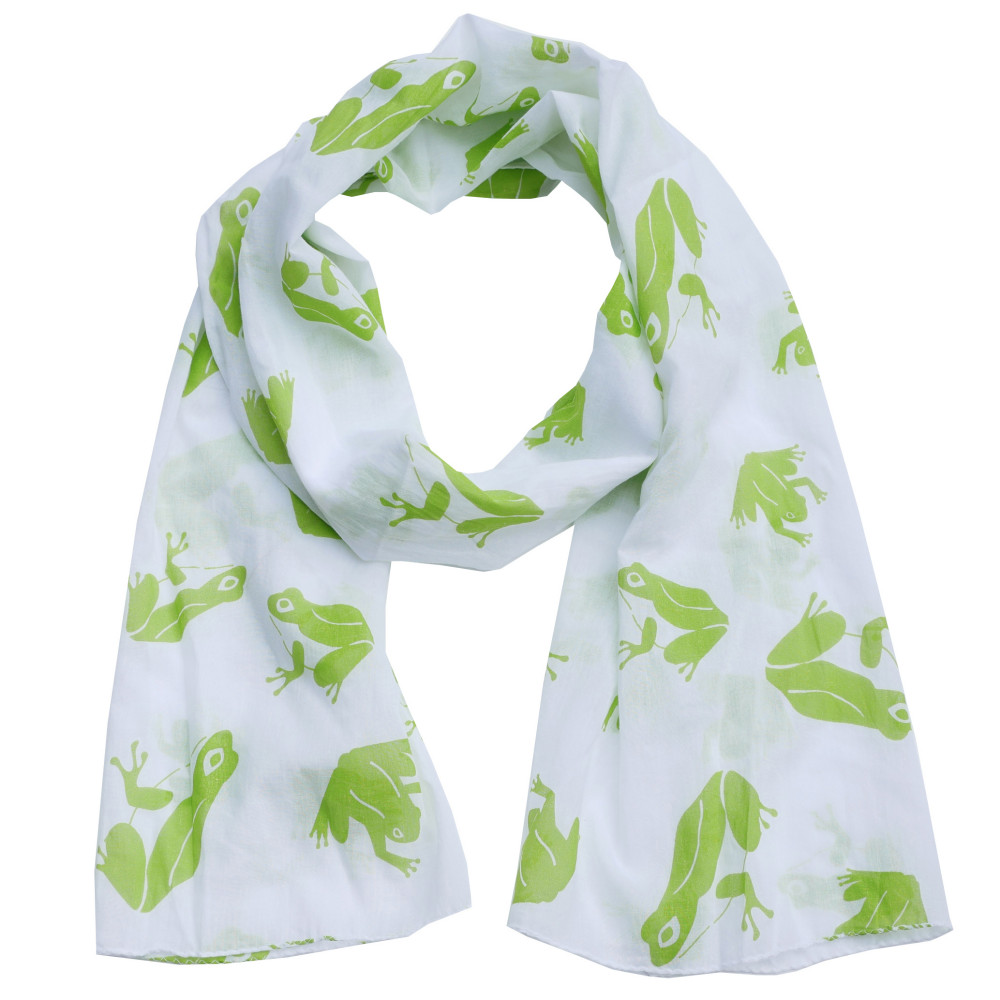カエル柄コットンストールGr ストール Safari Market 通販