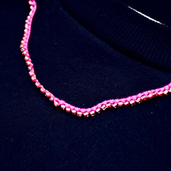 ストレスフリーネックレス　pink 2枚目の画像