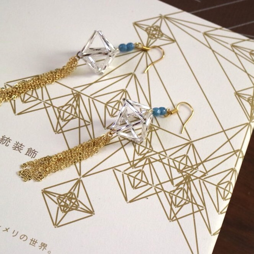 ヒンメリピアス ピアス（フック・チェーン） ハンドメイド