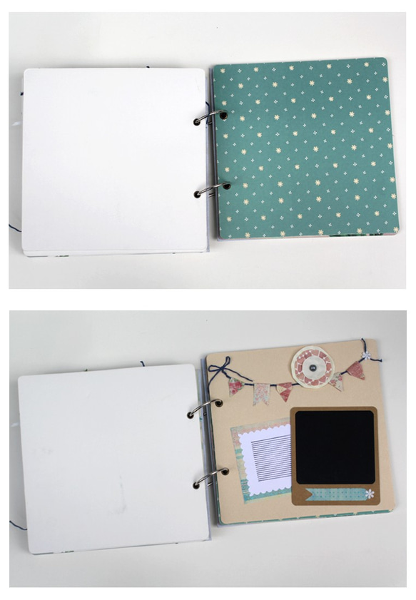 クリスマスギフト手作りフォトアルバムスクラップブック（王子-男の子、赤ちゃん）-手作りの手作りフォトアルバムポラロイド携帯電 5枚目の画像