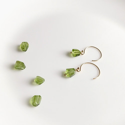 8月誕生石 ペリドット ひと粒ネックレス 5枚目の画像