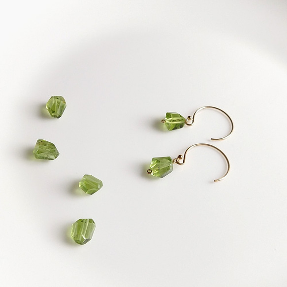 8月誕生石 ペリドット ひと粒ネックレス 5枚目の画像