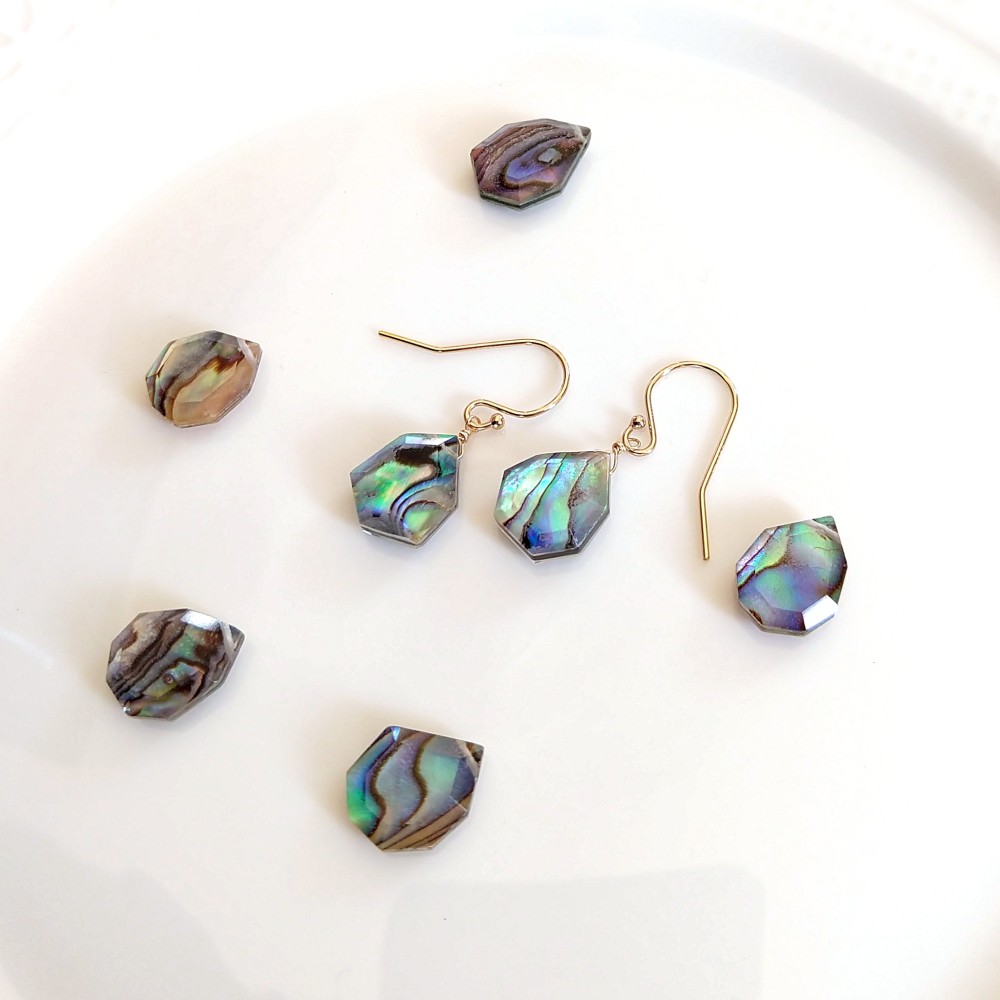 選べる☆海のアバロンシェルピアス 14kgf ピアス（フック