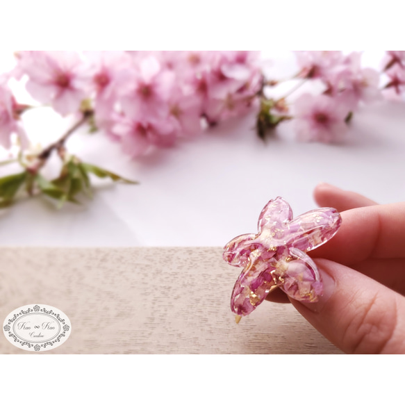 桜 petals（花びら）のポニーフック 2枚目の画像