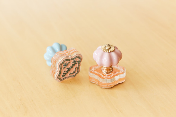 服やおむつにも！Elegant お名前スタンプ(Mサイズ) 7枚目の画像