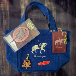 ウォッシュキャンバス ミニトート（ドレッサージュ ） 2枚目の画像