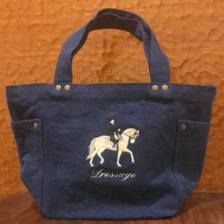 ウォッシュキャンバス ミニトート（ドレッサージュ ） 3枚目の画像