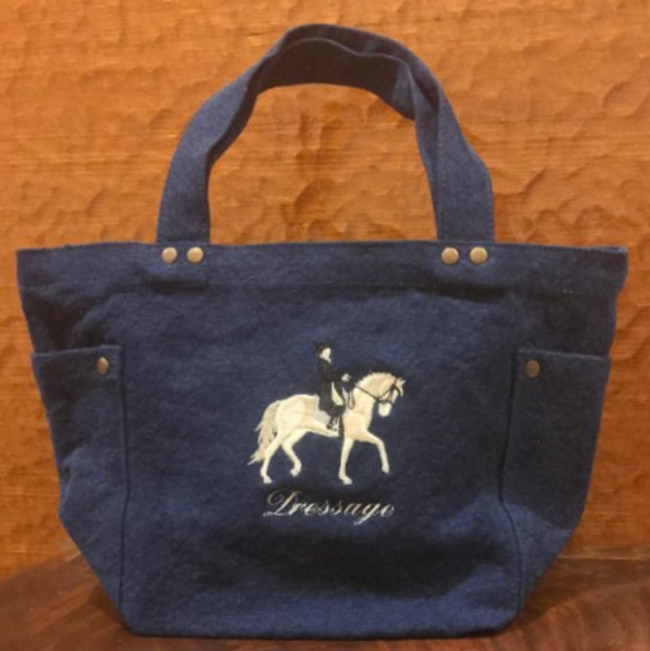 ウォッシュキャンバス ミニトート（ドレッサージュ ） 3枚目の画像