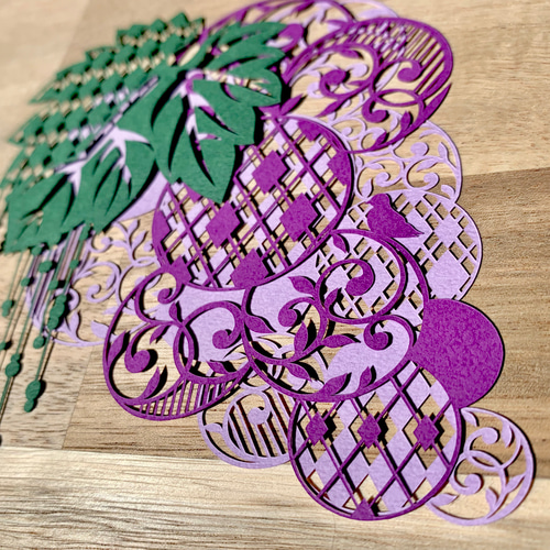 切り絵キット2020.06「ぶどう」 キット 祐琴 通販 10417443｜Creema