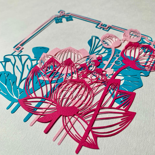 切り絵 越後みしま竹あかりinアオーレ長岡《切り絵》 | 越後三島