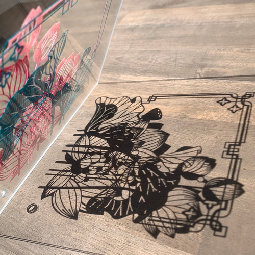 切り絵キット2021.03「蓮華」 キット 祐琴 通販 11657778｜Creema