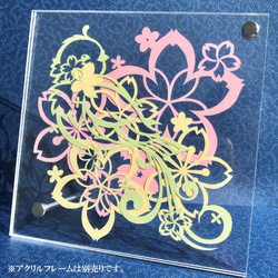 切り絵キット2018.04「小鳥と桜」 1枚目の画像