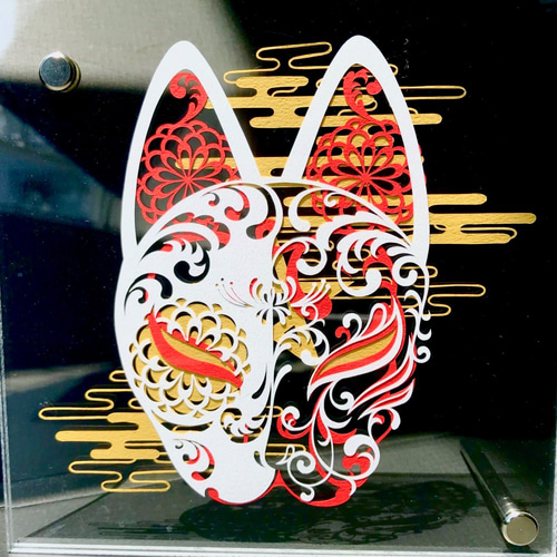 切り絵キット2018.09「狐面」 キット 祐琴 通販 7833346｜Creema(クリーマ)