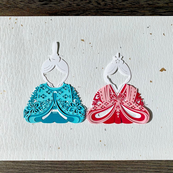 切り絵キット2019.02「ひな祭り」 キット 祐琴 通販 7833475｜Creema