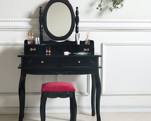 姫系猫足フェミニン　ドレッサー＋スツールセット 姫系猫足フェミニン ドレッサー＋スツールセット 姫系猫足フェミニン