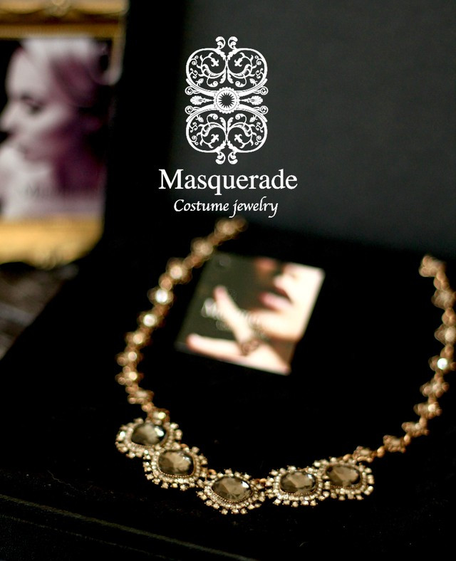 【送料無料】ネックレス ヴィンテージローズ　N12BL