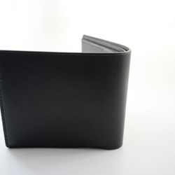 送料無料　イタリアンレザー　エルバマット　二つ折り財布　真鍮ホック 6枚目の画像